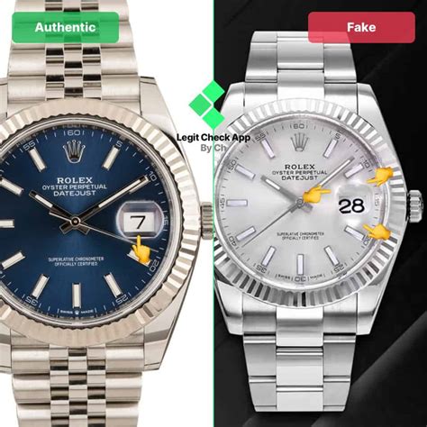 rolex datejust fake vs original